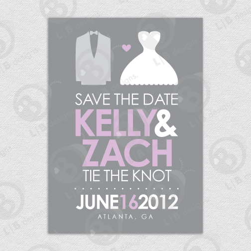 Printable Custom 5x7 Save the Date - Click Image to Close