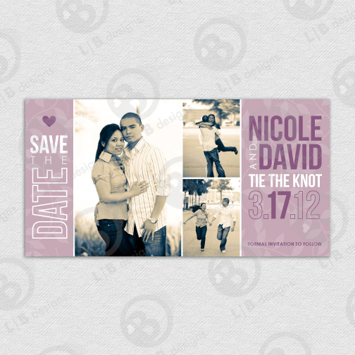 Printable Custom 4x7.75 Save the Date - Click Image to Close